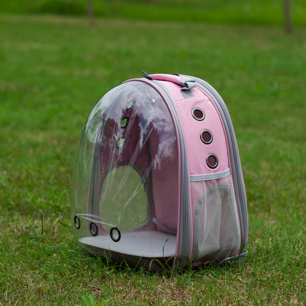 

Expandable Cat Carrier Bubble Backpack, Space Capsule Clear Dome Pet Travel Carry Bag for Small Dog Cats Rabbit