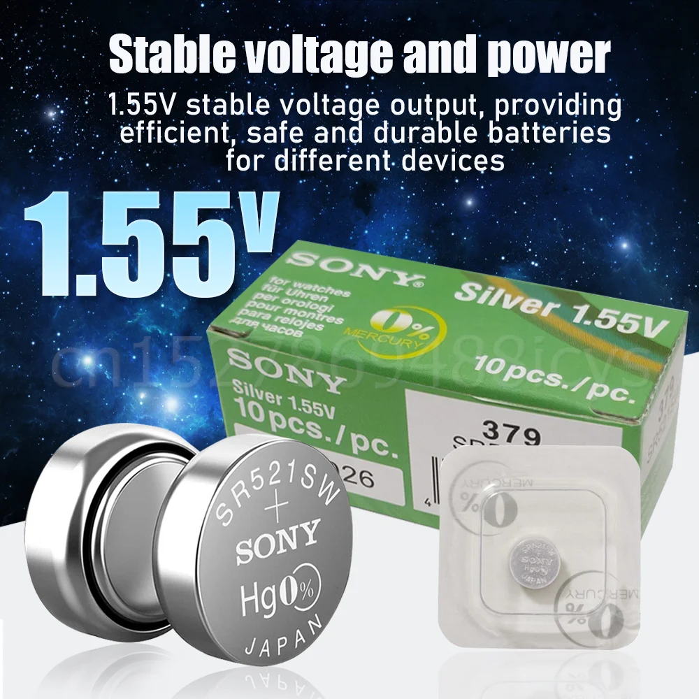 3 шт. оригинальный Sony 379 SR521SW AG0 D379 SR63 LR63 V379 1 55 в оксид серебра батарея для часов