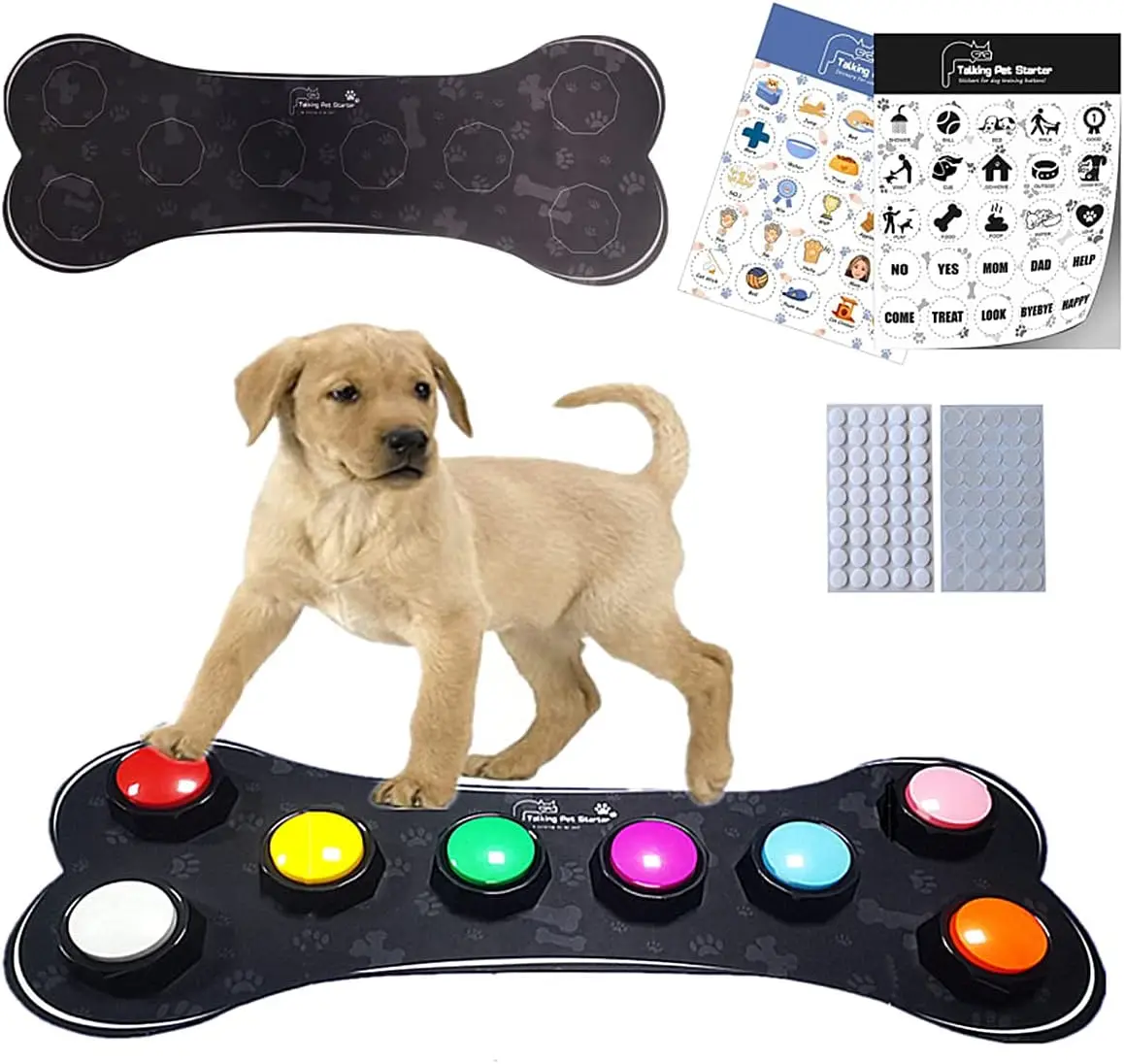 Ceny RIBOSY Szkolenia Psów Nauka Języka Pies Przycisk Mat, Komunikacja Dla Zwierząt Czarna Guma Powierzchnia Wodoodporna Mata Z Naklejką Tanie RIBOSY Szkolenia Psów Nauka Języka Pies Przycisk Mat, Komunikacja Dla Zwierząt Czarna Guma Powierzchnia Wodoodporna Mata Z Naklejką