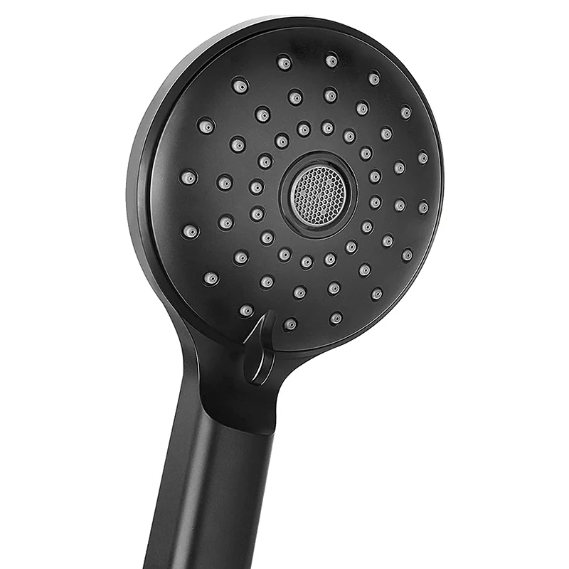 

Hand Shower Head With 59 Inch Hose And Holder, 2 Spray Functions, High Pressure Shower Head, Black