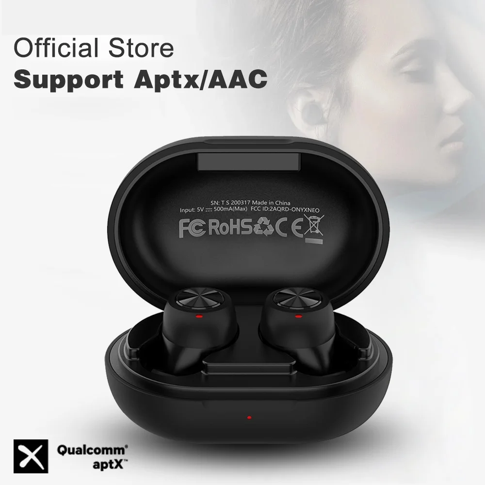 

TWS Wireless Earphones Qualcomm APTX CVA8.0 Noise Reduction IPX5 Waterproof Earbuds Quality HIFI Stereo Music Headphone with Mic