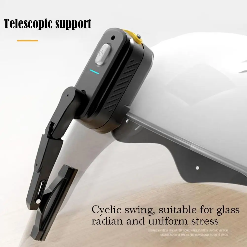 

New Motorcycle Helmet Electric Wiper Safety Universal Accessories Long Battery Life Waterproof Retractable Adjustable
