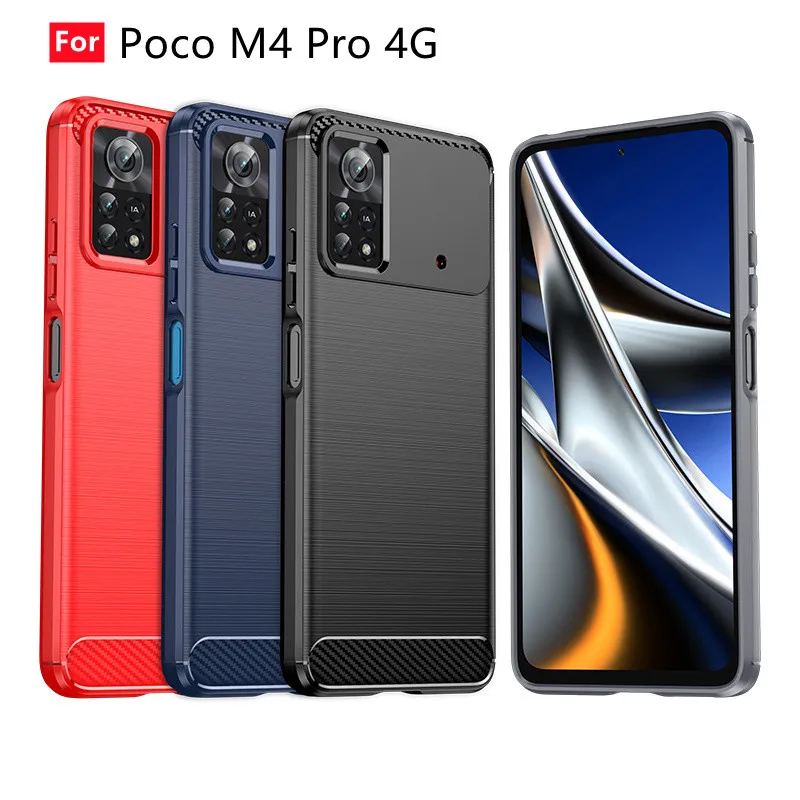 

For Cover Xiaomi Poco M4 Pro 4G Case For Poco M4 Pro Capas Shockproof Protective Bumper Soft TPU Cover For Poco X4 M4 Pro Fundas