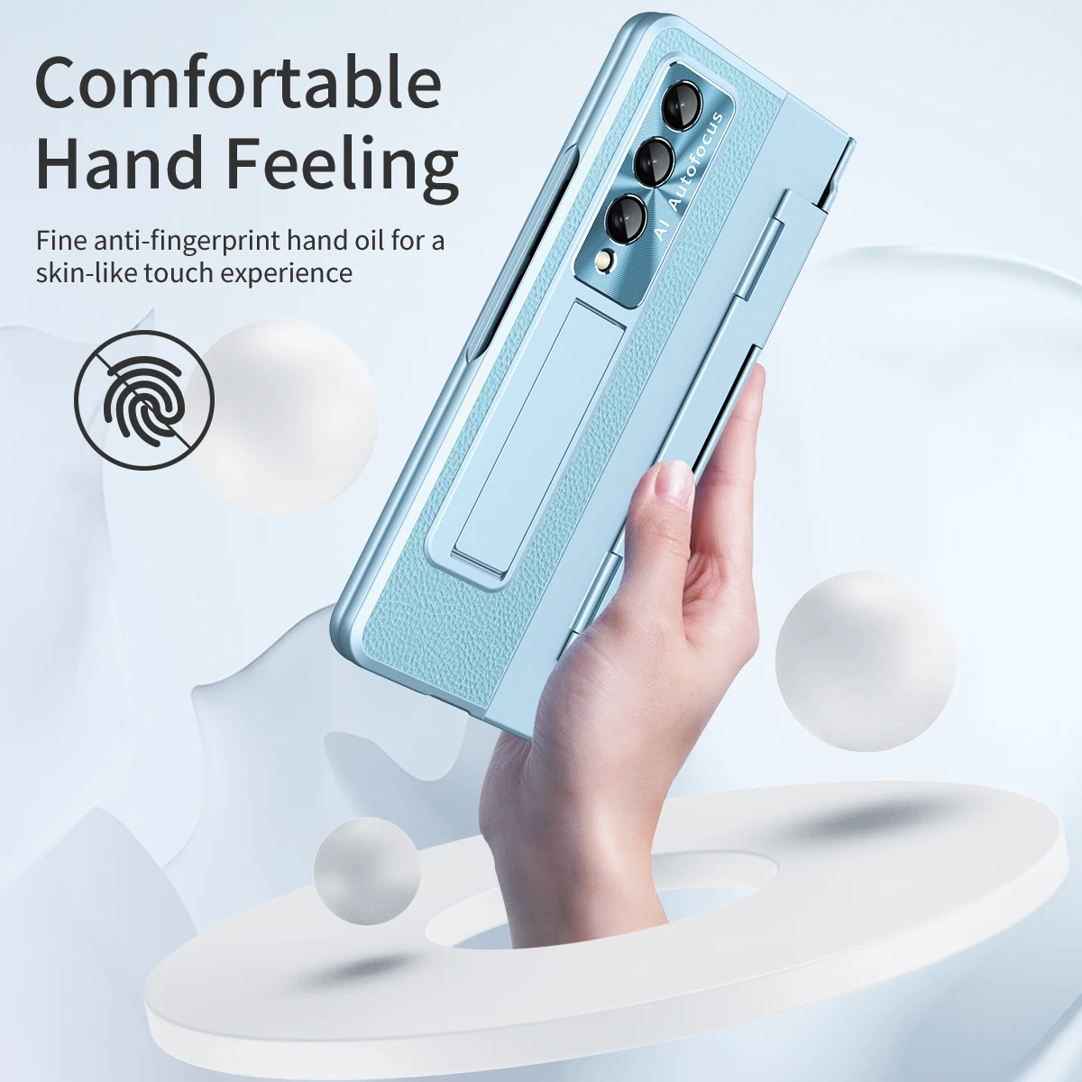Suitable for Samsung Z fold5 phone case folding screen case film integrated hinge anti drop fold3 fold4 protective case