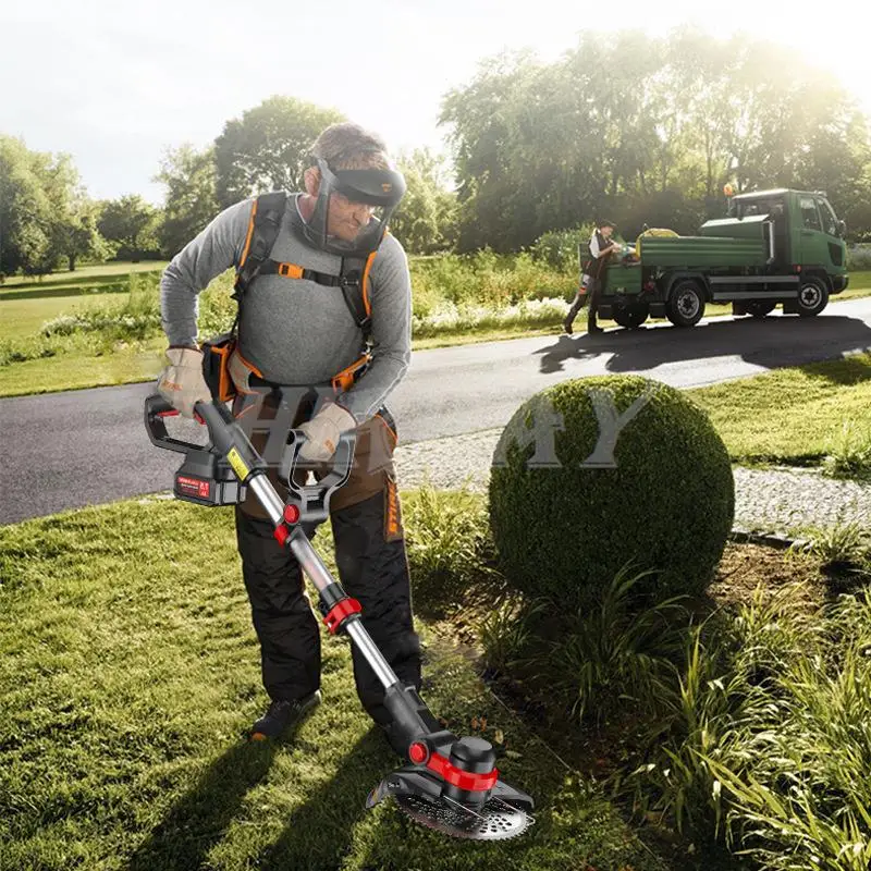 Электрическая газонокосилка 6/8 дюймов бесщеточный двигатель аккумуляторный