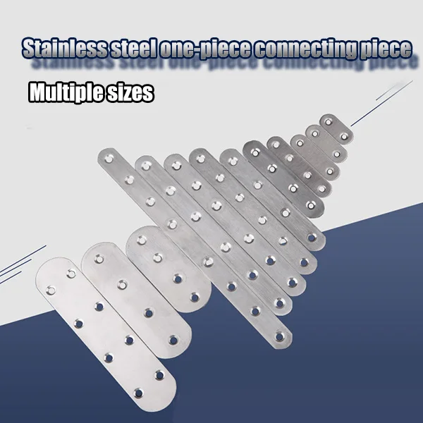 

10 Pcs Stainless Steel Flat Straight Brace Brackets Mending Repair Plates Fixing Connector Corner Brackets Furniture Hardware