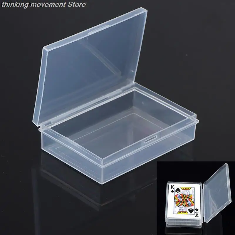 

9.2x6.2cm Plastic Box Playing Cards Container PP Storage Case Packing Poker Box