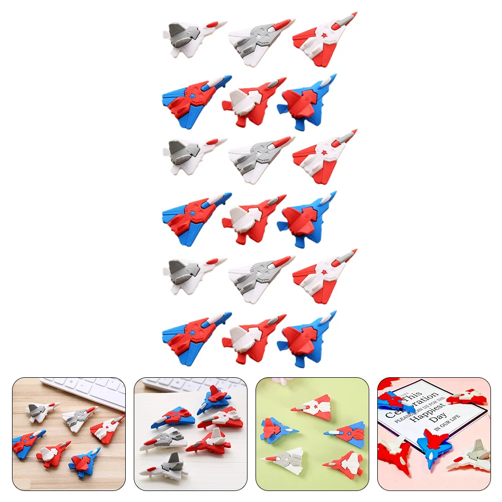 

18 Pcs Eraser Decorative Erasers Kids Stationery School Supplies Helicopter Shape Tpr Cartoon Pupils Mini Toys
