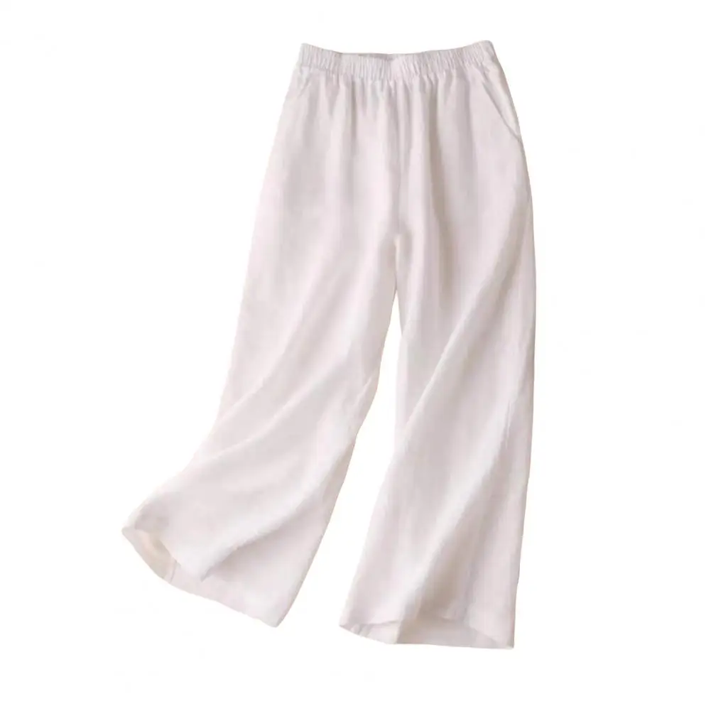 

Брюки женские с эластичным поясом, стильные свободные штаны с защитой от пиллинга, на весну-лето