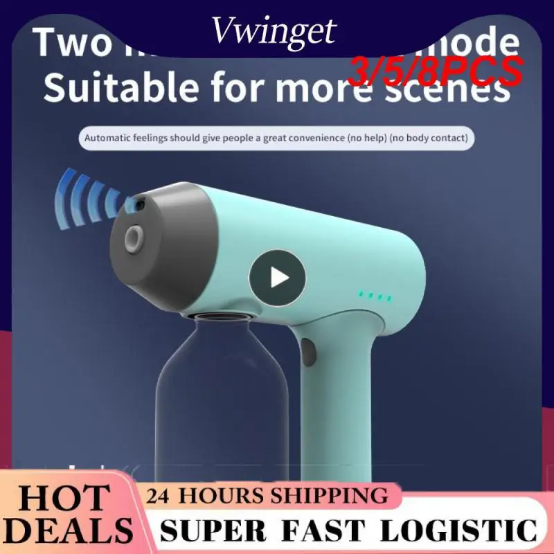 

3/5/8PCS Hand-held Atomizing Spray Gun Multiple Functions Portable Intelligent Induction Atomizer Freshen The Air