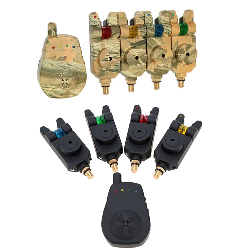 

Carp Fishing Alerts Bite Alarm LED Wireless Fishing Alarm Indicator Fishing Receiver Sound Alert Kit Tackle