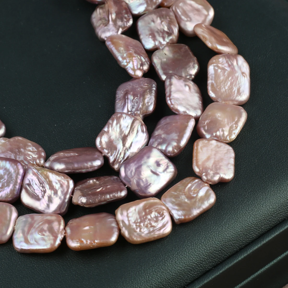 Natural Baroque Pearl Bead Rectangle Loose Spacer Purple Bead for Jewelry Making Diy Women Necklace Bracelet Accessories