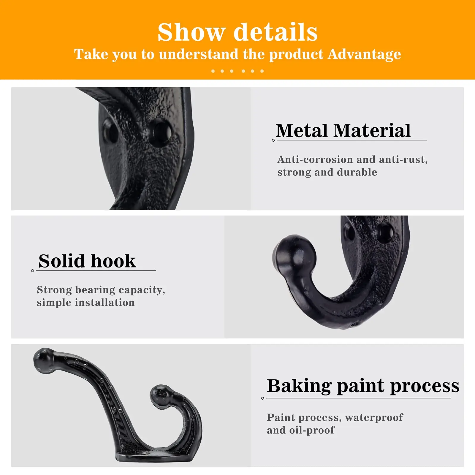 4 Упаковки Винтажные Антикварные Металлические Настенные Крючки Для Мебели