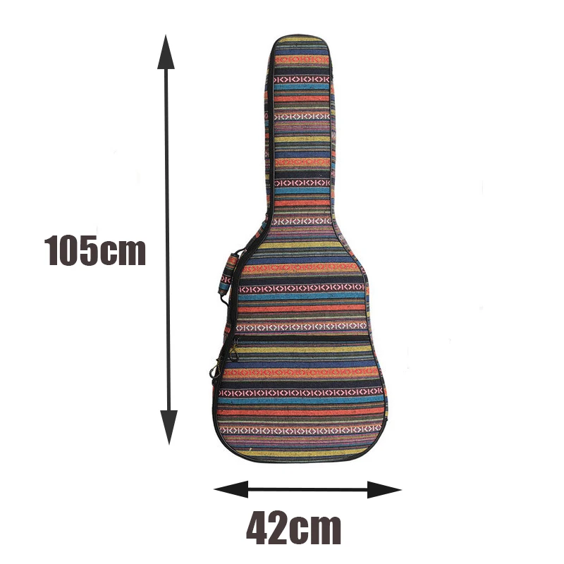

Guitar Bag for 40 / 41 Inch Guitar Backpack 10mm Cotton Thickness Acoustic Folk Guitar Gig Bag Cover with Shoulder Straps