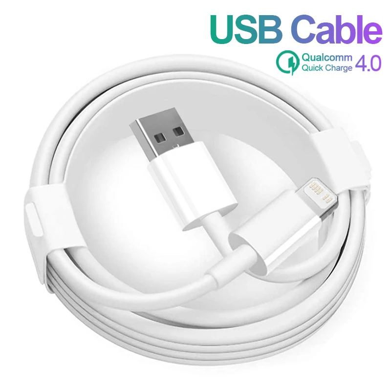 

For Apple Original USB Cable For iPhone 13 12 11 Pro Max USB Lightning Cable XR X XS 8 7 Plus SE Fast Charging Charger Wire Cord