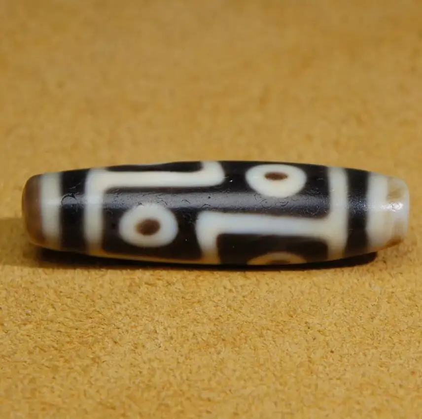 Масляные гладкие старые Агаты древние тибетские бусины DZI 6 глаз тотемный Амулет