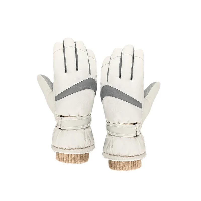 

YY Fleece-Lined Thickened Non-Slip Touch Screen Windproof Couple Warm Cotton Gloves