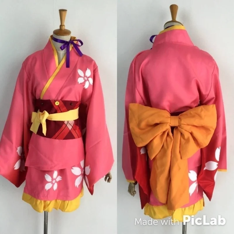 Аниме каанери из железной крепости mumei кимоно униформа комплекты полные костюмы