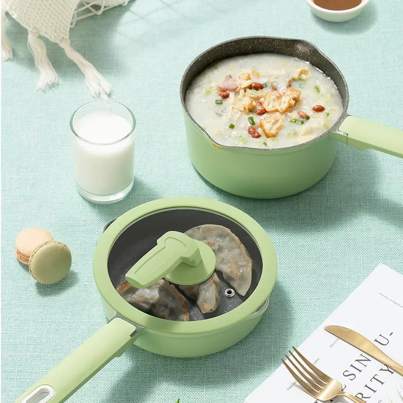 

Кухонная добавка для детского питания, антипригарная Кастрюля для молока и яиц, Детская специальная кастрюля, Многофункциональные кухонны...