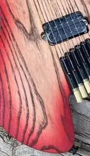 Электрическая гитара без головы шея из розового дерева корпус красного пепла