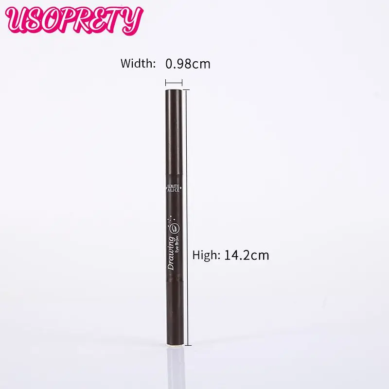 

Not Easy To Decolor Eyebrow Cosmetics Natural Long Lasting Double-headed With Eyebrow Brushes Rotate Eyebrow Pen Waterproof