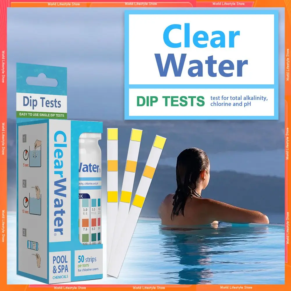 

Test The Water Chemistry Of Swimming Pools Three In One Test Paper 50 Water Quality Test Strips Check The Ph Of Water Ph Ph