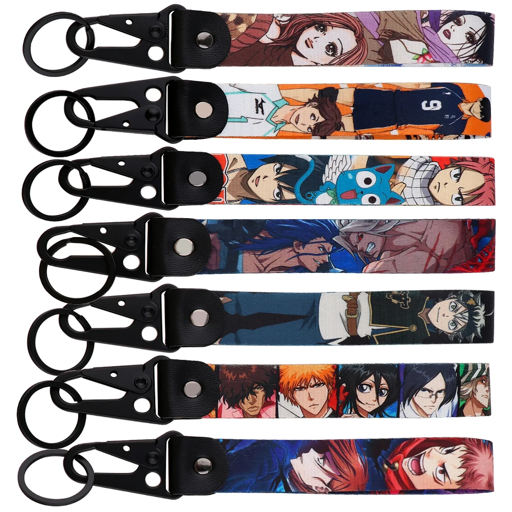 

Anime NANA Haikyuu!! Men Women's Key Ring Key Fobs Holder Key Chain for Motorcycles and Cars Key Tag Accessories Fans Gifts