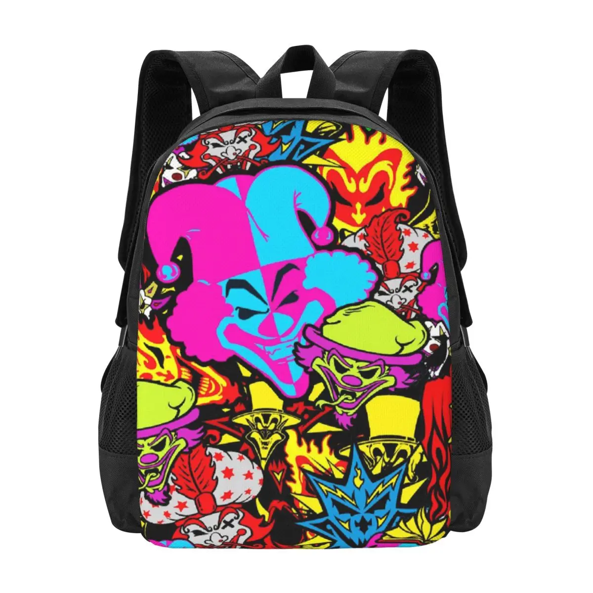 

Colorful Clown Crop Simple Stylish Student Schoolbag Waterproof Large Capacity Casual Backpack Travel Laptop Rucksack