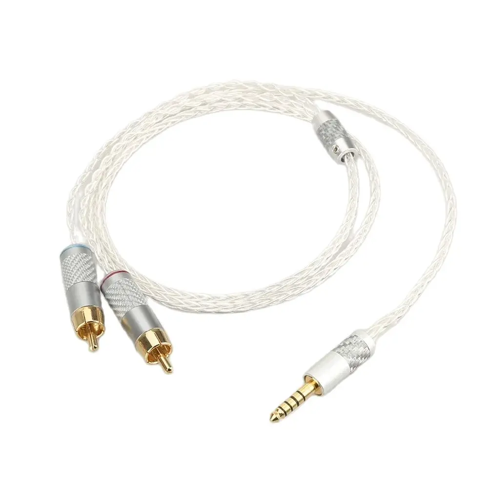 Кабель HIFI 4 мм на 2 RCA Aux кабель Auido для балансировки звука Sony WM1A/1Z PHA-1A/2A Z1R
