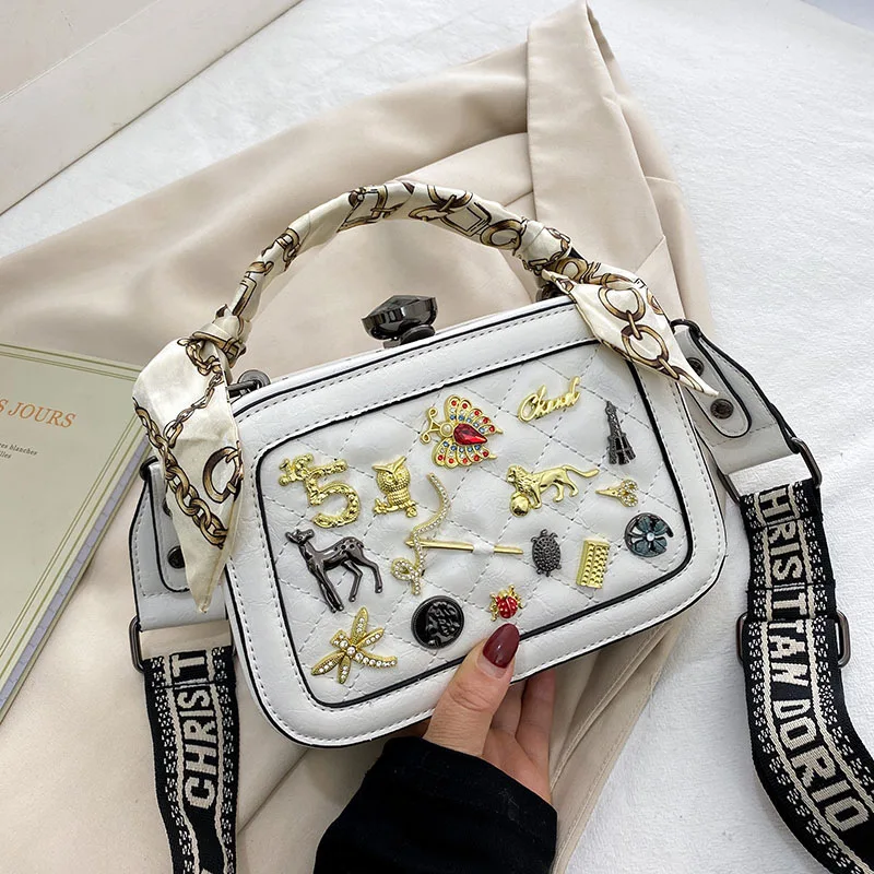 

High-end Design Luxury Brand New Large Capacity One Shoulder Messenger Handbag Luxury Designer Multifunctional Chain Bag Gg Cc