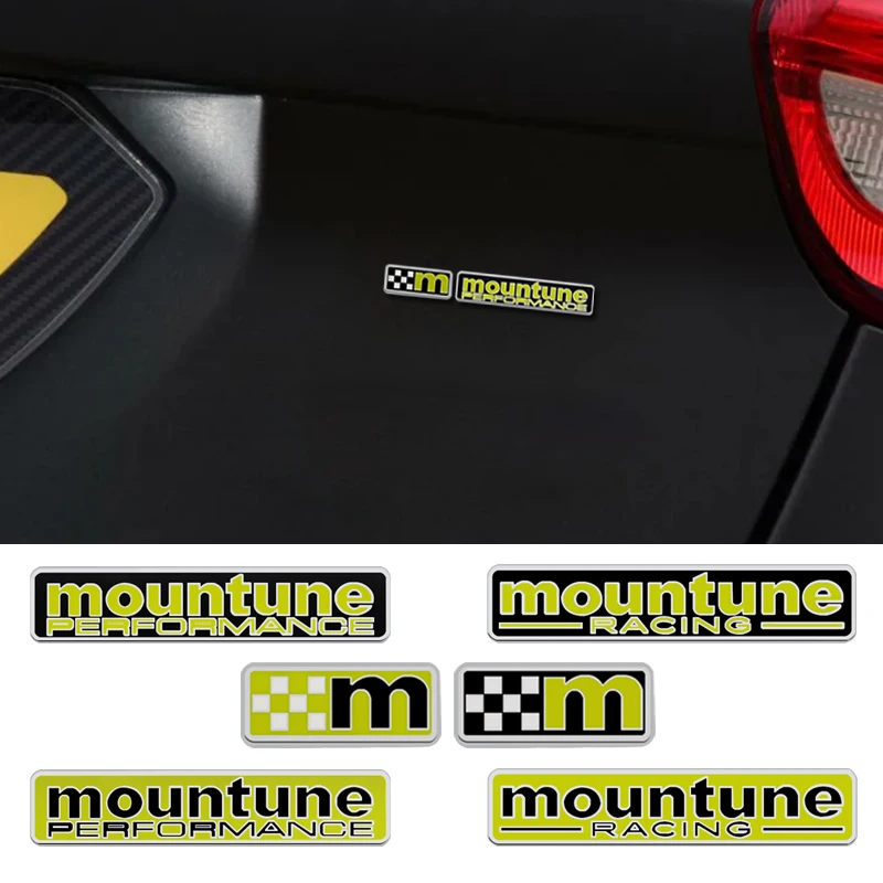 Металлический автомобильный значок заднего бампера M эмблема на наклейке для Ford Mountune Performance Racing Focus Fiesta Mondeo Kuga EcoSport Ecoboost.
