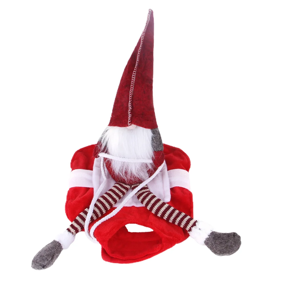 

Pet Christmas Costume Outfit Dog Rider Clothes Horse Funny Apparel Running Holiday Supplies Cat Santa Riding