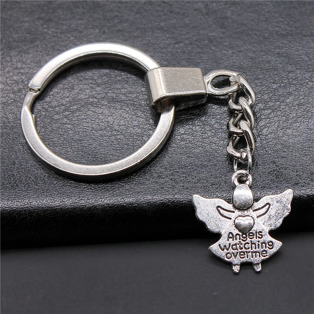 Мужской брелок DIY металлический держатель цепь винтажный 2 цвета 20x19 мм ангелы