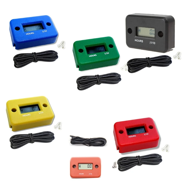 

Motorcycle Inductive Digital Hour Meter Engine Gauge Hour Meter for Boat