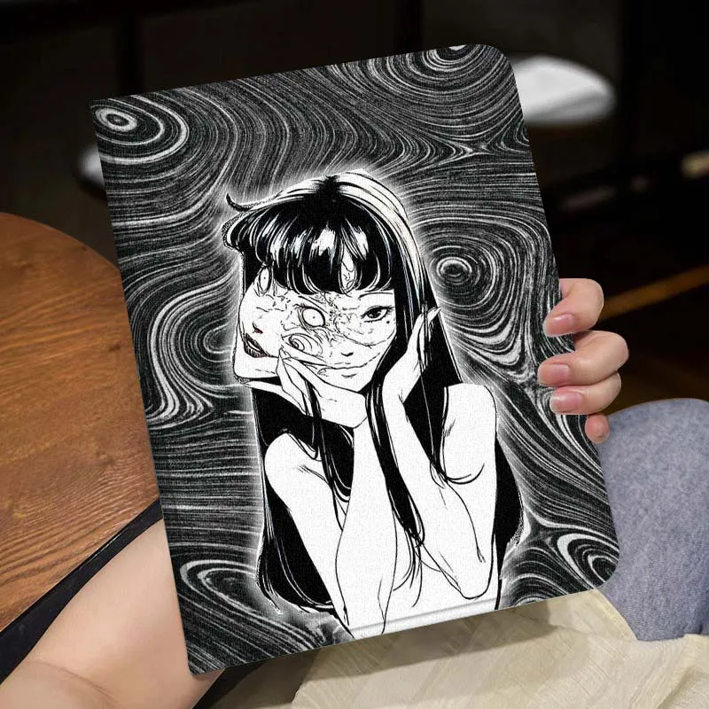 Фото Junji Ito Tomie Kawakami для iPad Pro Air Mini 2 3 4 5 6 7 7th 8th 9th 10th 11th 10.2 9.7 10.5 10.9 11 12.9 13-дюймовый чехол для планшета №5