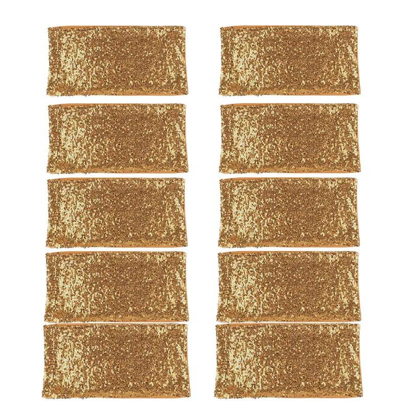 Sashes Chair Bands One-sided Sequins Decor For Hotel Recepti