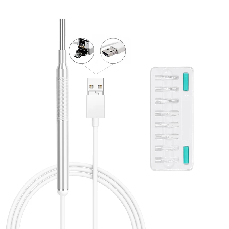 

1.4-2cm Focal Length Earwax Remover 1.5 Meters Line Length 3 Million Pixels Electric Earwax Cleaning Tool