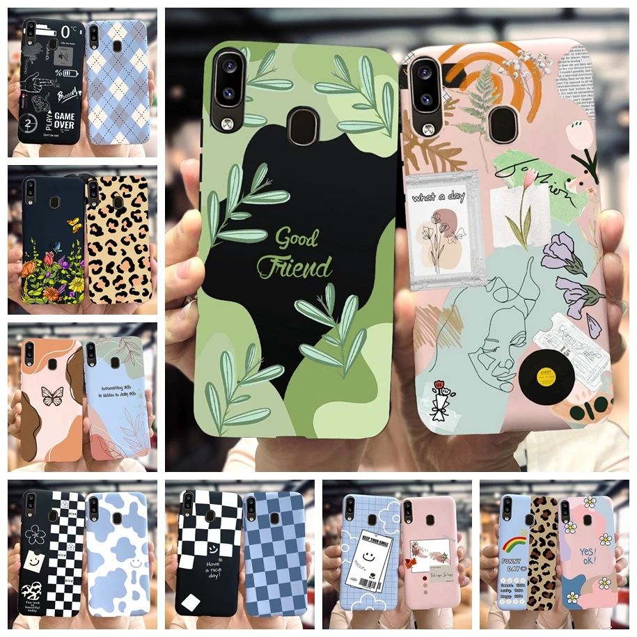 Чехол для Samsung Galaxy A20S, тонкий чехол для A207, модный художественный мягкий чехол для телефона Samsung A20, A20E, A202F, A205F, чехол