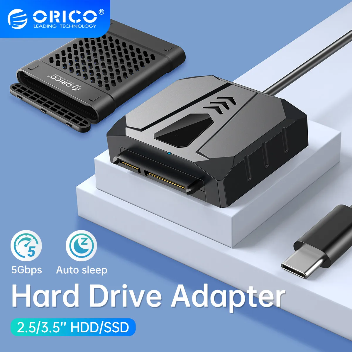 ORICO адаптер для жесткого диска USB 3,0 на SATA кабель SATA конвертер SATA адаптер для 2,5 'HDD/SSD Внешний жесткий диск