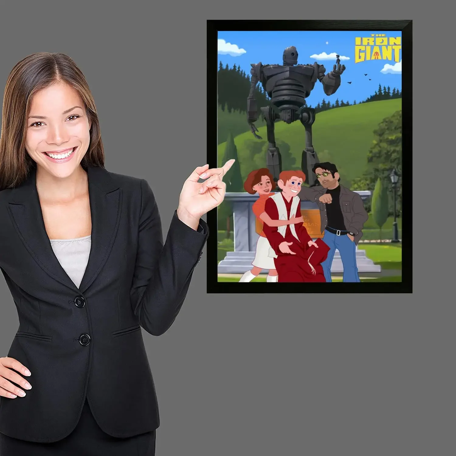 Железный гигантский постер с принтами настенная живопись на холсте для