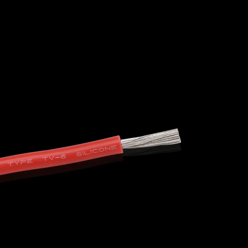1/5 м 22-14AWG UL3239 DC силиконовый провод высокого напряжения 6 кВ луженый медный