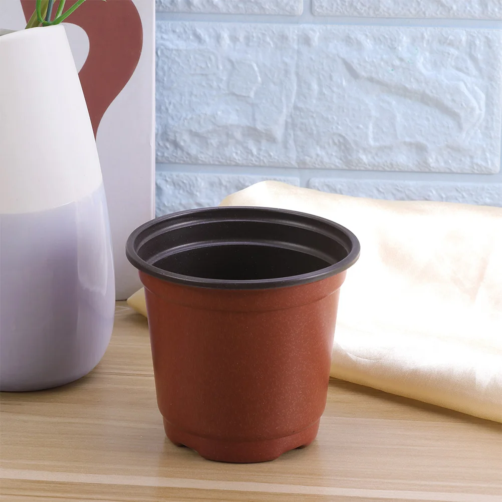 30 шт. пластиковый цветочный горшок креативный дышащий суккуленты раковина -
