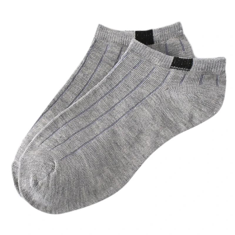 

1 Pair Unisex Women Stripe Cotton Socks Short Ankle Low Cut No-show Casual Soft