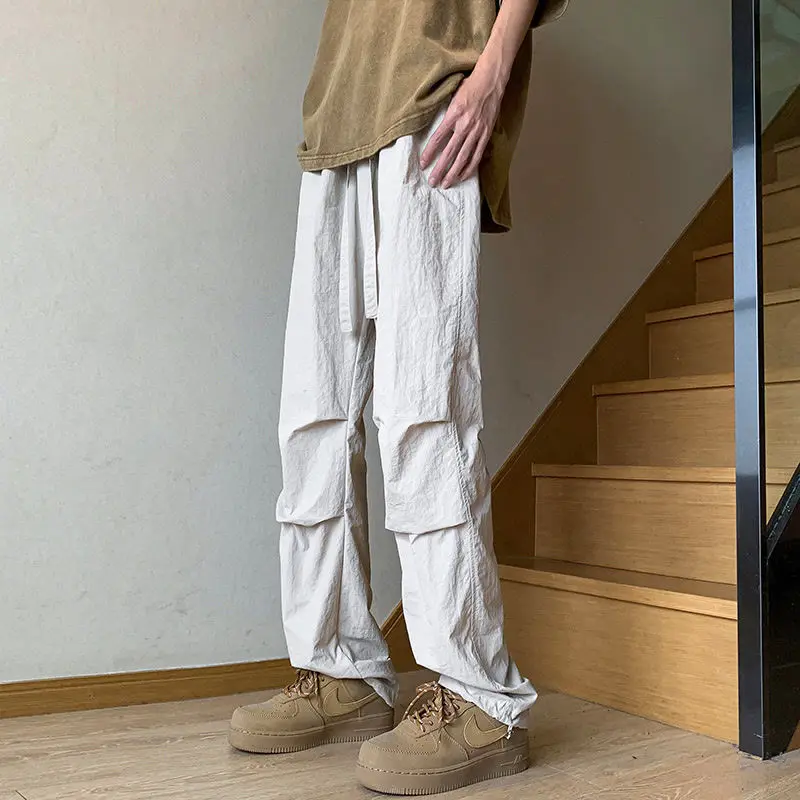 

Sunscreen Ice Silk Quick Dried Men's Summer New Commuter Loose Tube High Street Fashion Versatile Casual Pants