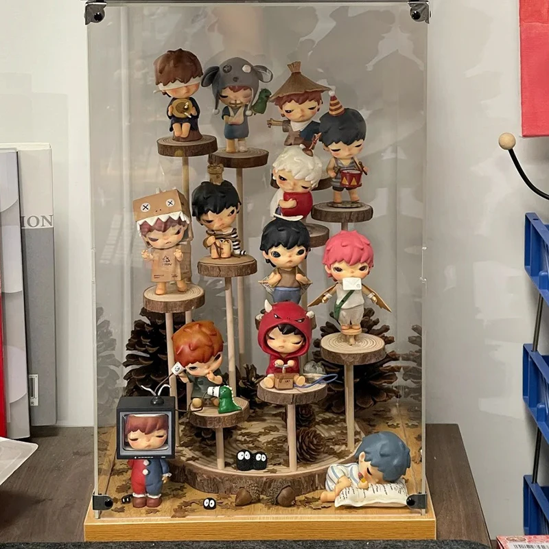 Фото Коллекционные фигурки Popmart Hirono Mime Series Blind Box, 4-е поколение, креативные модные настольные украшения, подарки, в наличии №2