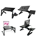 Стол для ноутбука Регулируемый алюминиевый, эргономичный портативный столик с подставкой для телевизора и мыши