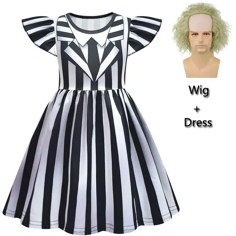 Платье BBeetlejuice2 для девочек детский карнавальный костюм подземного мира на