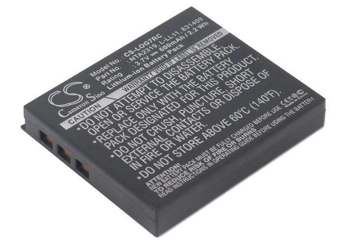 

CS 600mAh battery for Logitech G7 Laser Cordless Mouse,M-RBQ124,MX Air 190310-1000,190310-1001,831409,831410,L-LL11