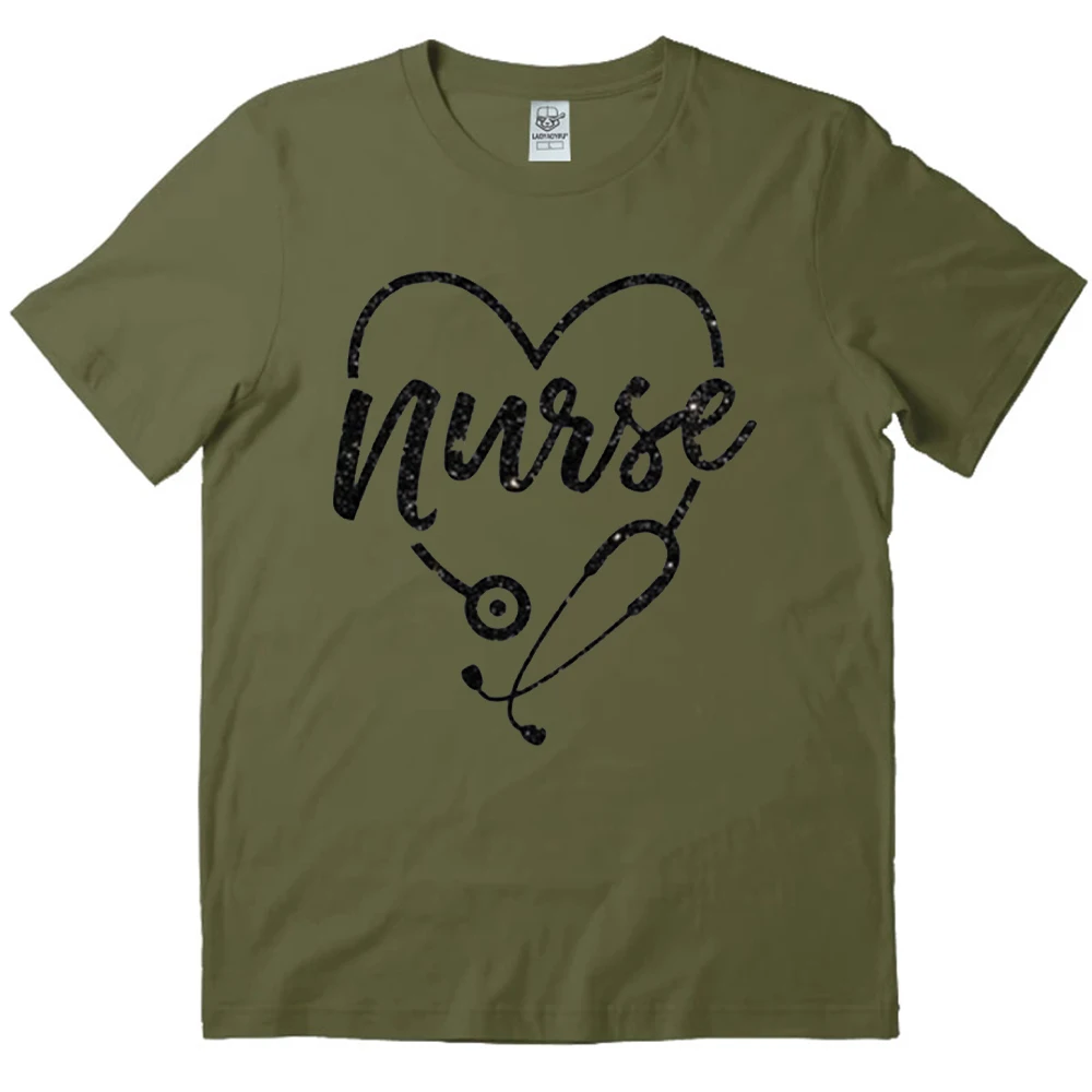 Рубашка со стетоскопом в форме сердца-футболка для медсестры-медсестры на неделю