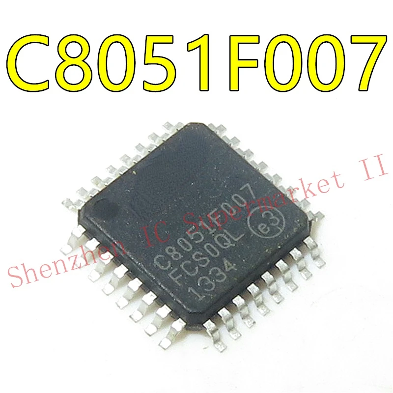 

New&original C8051F007 LQFP32 25 MIPS, 32 kB Flash, 12-Bit ADC, 32-Pin Mixed-Signal MCU